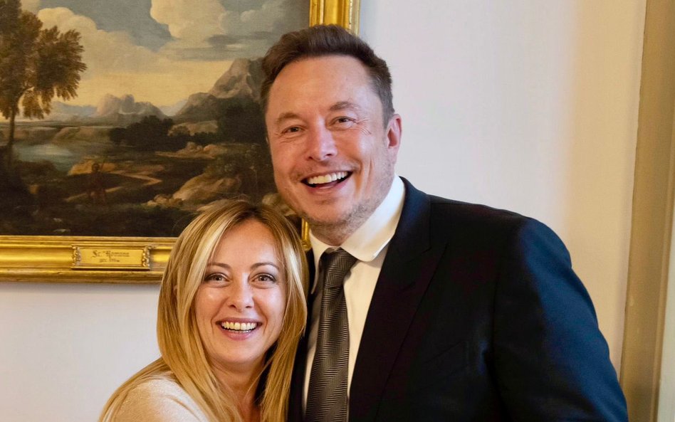 Giorgia Meloni i Elon Musk