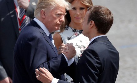 Donald Trump i Emmanuel Macron