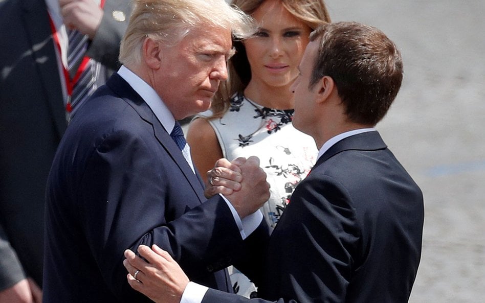 Donald Trump i Emmanuel Macron