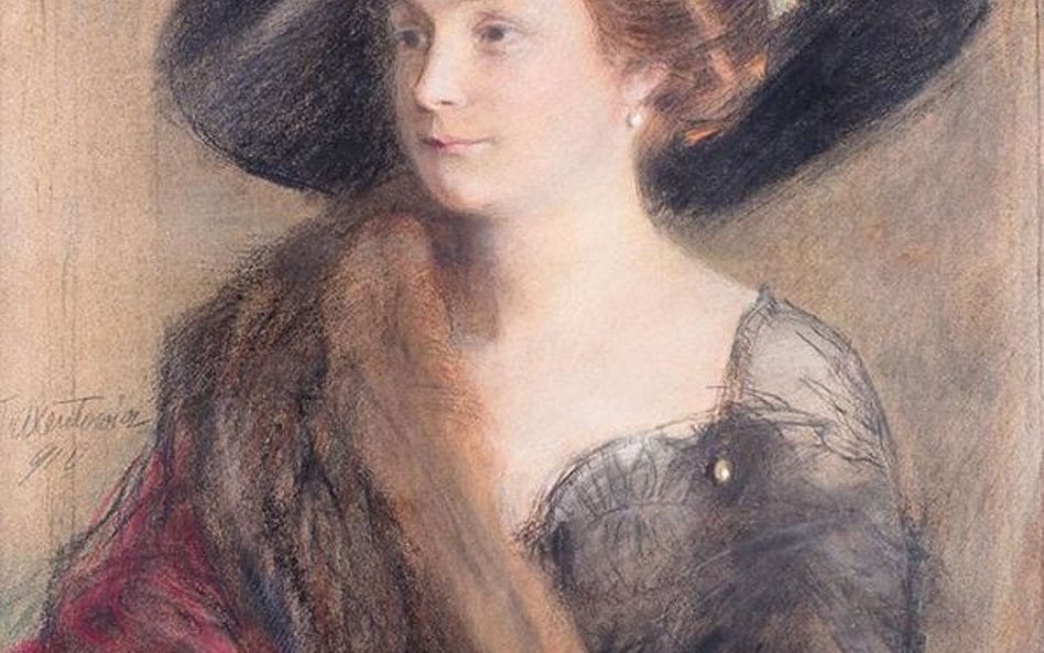 Portret damy, 1910 r. - Teodor Axentowicz