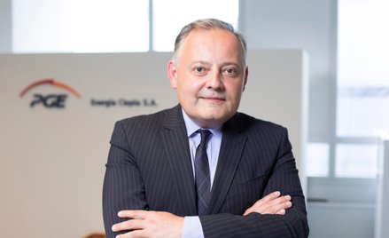 Prezes PGE Wojciech Dąbrowski