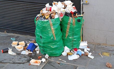 Miliony ton jedzenia w śmieciach