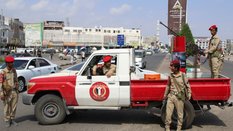 Członkowie jednostki żandarmerii wojskowej lojalnej wobec wspieranej przez ZEA separatystycznej Połu