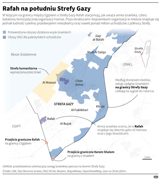 Rafah na południu Strefy Gazy