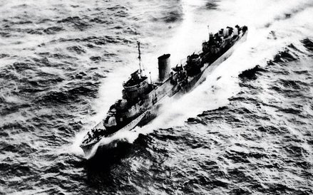 ORP „Blyskawica” na Morzu Północnym