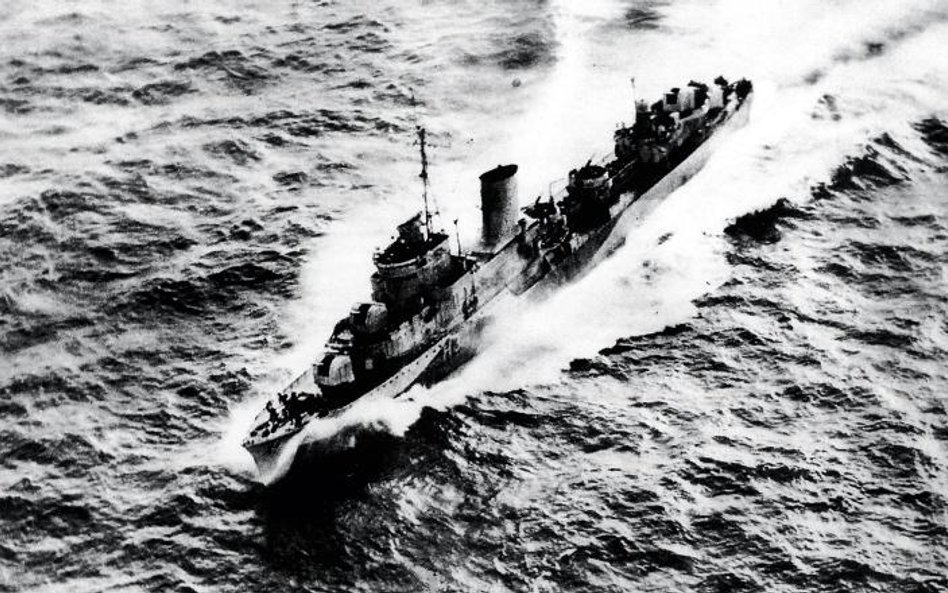 ORP „Blyskawica” na Morzu Północnym