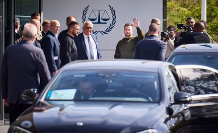 Wołodymyr Zełenski odwiedził siedzibę Międzynarodowego Trybunału Karnego w Hadze