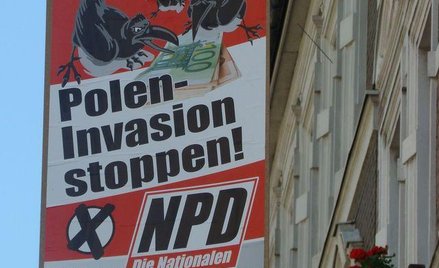 Plakaty NPD na ulicach Görlitz (aut. zdjęcia - Waldemar Gruna)