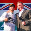 Lewis Hamilton i Arnold Schwarzenegger w Melbourne