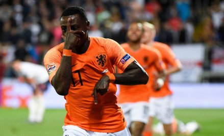 Quincy Promes, strzelec bramki na 3:1 dla Holendrów