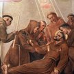 Śmierć św. Franciszka z Asyżu, fresk z Kościoła w Ljubljanie
