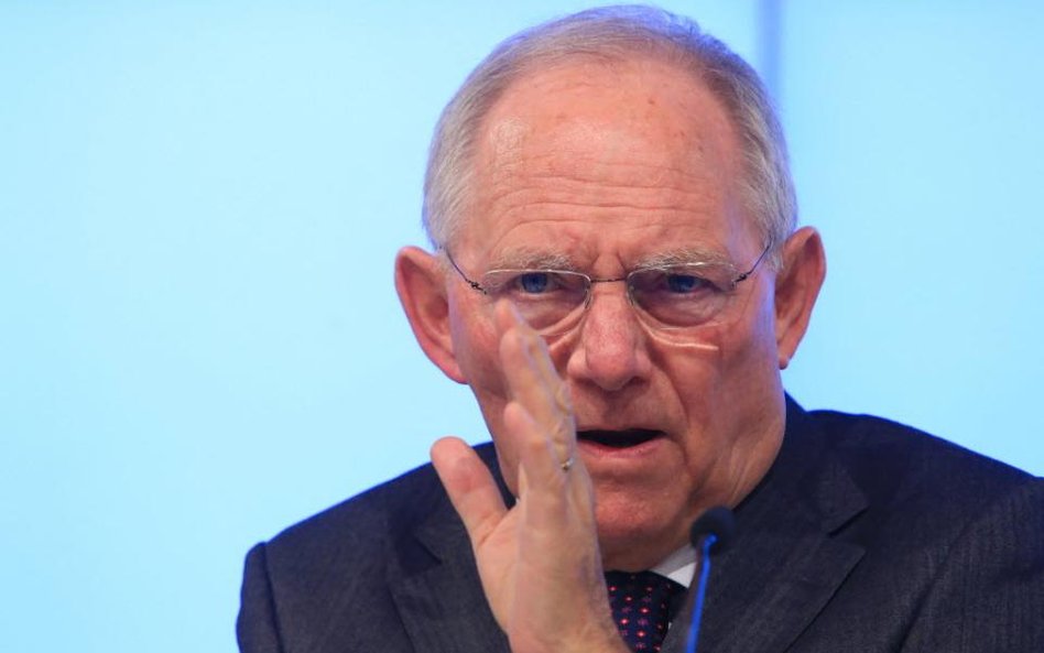 Minister finansów Niemiec Wolfgang Schaeuble