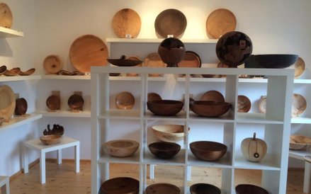 Karl Hainz Windegger z Lany - farmer i rzemieślnik (specjalność wyroby z drewna) - jego pracownia i 