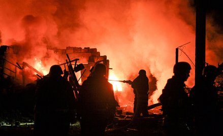 Skutki jednego z niedawnych ataków rakietowych Rosji na Zaporoże, fot. z 11 sierpnia
