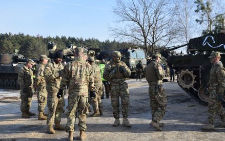 Pierwsze wspólne ćwiczenia na żagańskim poligonie.