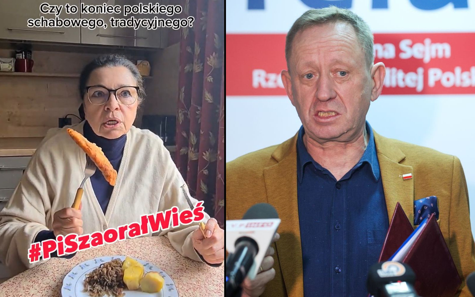 Posłanka Małgorzata Chmiel i Robert Telus