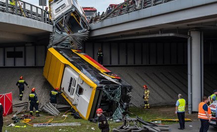 Wypadek autobusu w Warszawie - kierowca zatrzymany