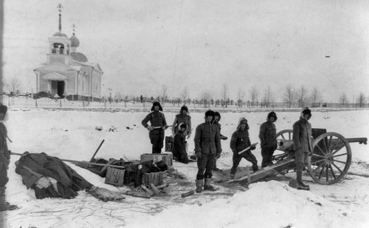 Amerykanie cierpieli z powodu zimna i braku zaopatrzenia. Północna Syberia, 20 maja 1919 r.
