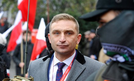 Robert Bąkiewicz podczas Marszu Niepodległości 11 listopada 2022 r.