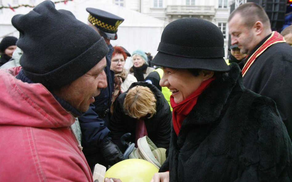 Warszawskie Spotkanie Wigilijne. Na zdjęciu prezydent Warszawy Hanna Gronkiewicz-Waltz