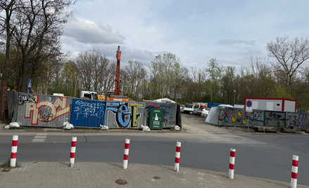 Park Żerański jest wciąż placem budowy. Osobom postronnym nie wolno tam wchodzić