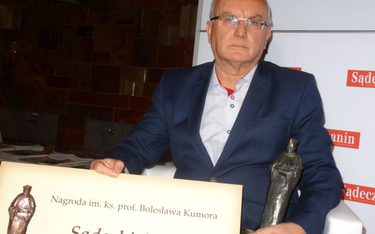Leszek Migrała, laureat Nagrody im. ks. prof. Bolesława Kumora w kategorii „Sądecki Autor 2023”