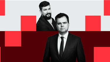 Michał Kolanko, dziennikarz i analityk polityczny „Rzeczpospolitej” i Michał Płociński, zastępca red