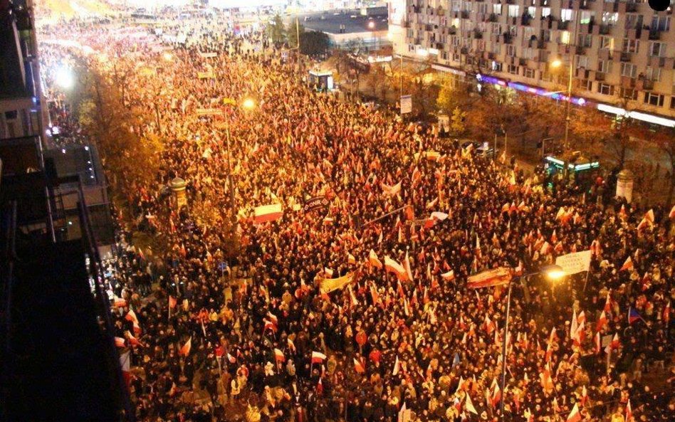 Marsz Niepodległości w 2014 roku.