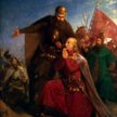 Jan Matejko „Władysław Jagiełło z Witoldem modlący się przed bitwą pod Grunwaldem” 1855, Muzeum Naro