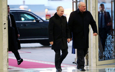 Putin i Łukaszenko w Mińsku
