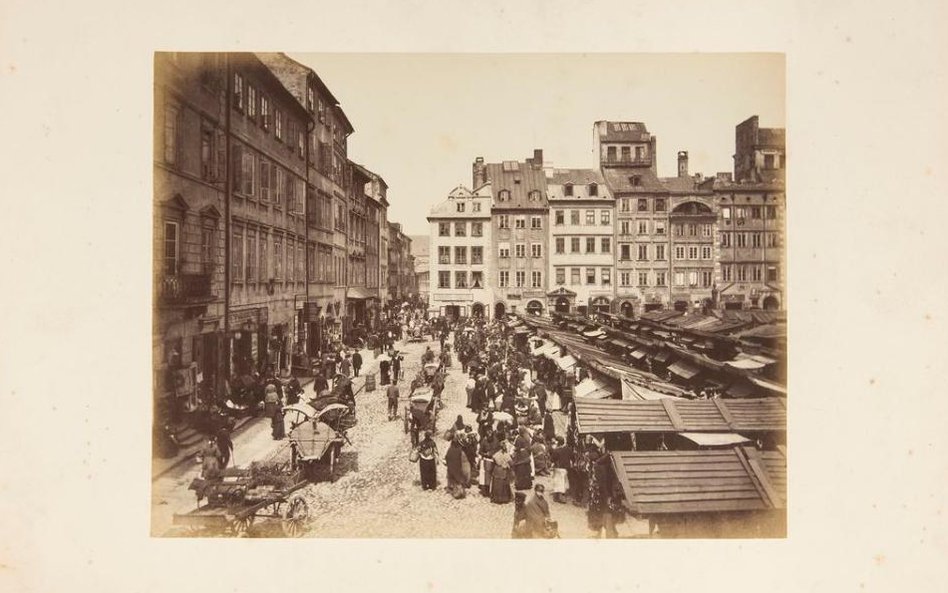 Konrad Brandel. Targ na Rynku Starego Miasta, ok. 1885. Muzeum Narodowe w Warszawie.