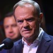 Przewodniczący Platformy Obywatelskiej Donald Tusk podczas konferencji prasowej w Krakowie