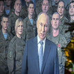 Prezydent Rosji Władimir Putin przemawia podczas ceremonii wręczenia odznaczeń rosyjskim żołnierzom