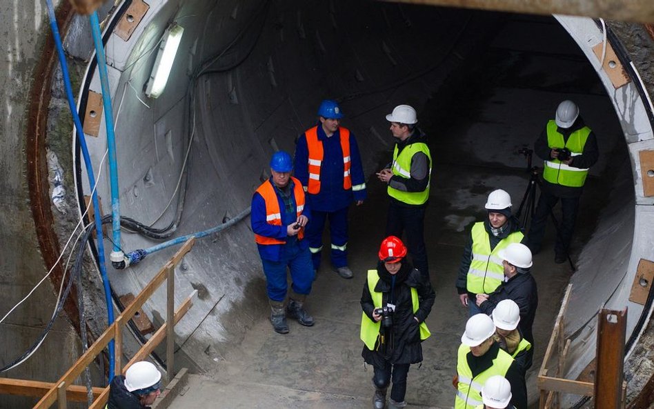 Tunel pod Wisłą, który odprowadza ścieki do oczyszczalni Czajka