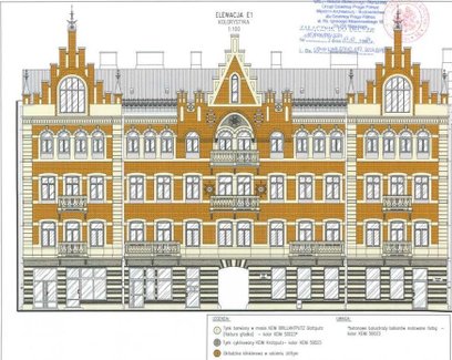 Plan renowacji elewacji kamienicy Przy ulicy Targowej 62