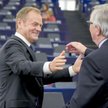 Szef Rady Europejskiej Donald Tusk i przewodniczący Komisji Europejskiej Jean-Claude Juncker