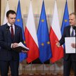 Premier Donald Tusk oraz minister finansów Andrzej Domański