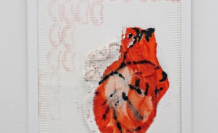 Marco Angelini "Cuore" - cm 30x40 mixed media technique on canvas - fot. Gaetano Zaccaria