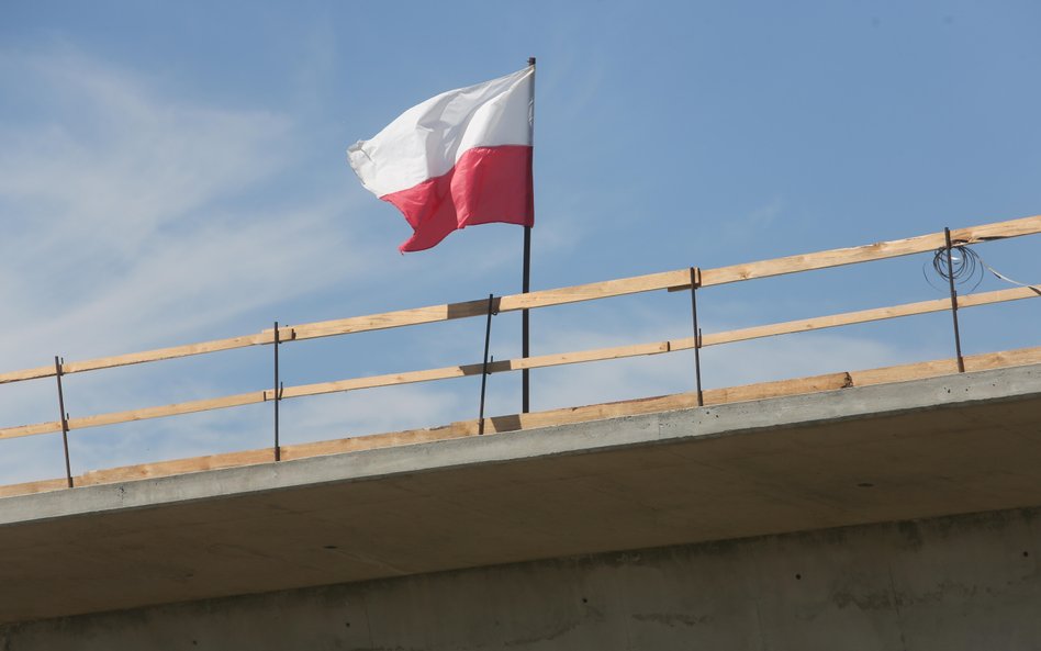 Polska oddała właśnie do użytku swój odcinek Via Baltica. Na zdjęciu budowa obwodnicy Łomży.