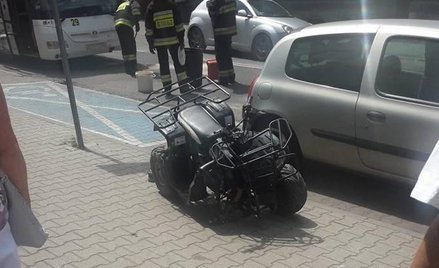 Dziecko na quadzie zderzyło się z autobusem