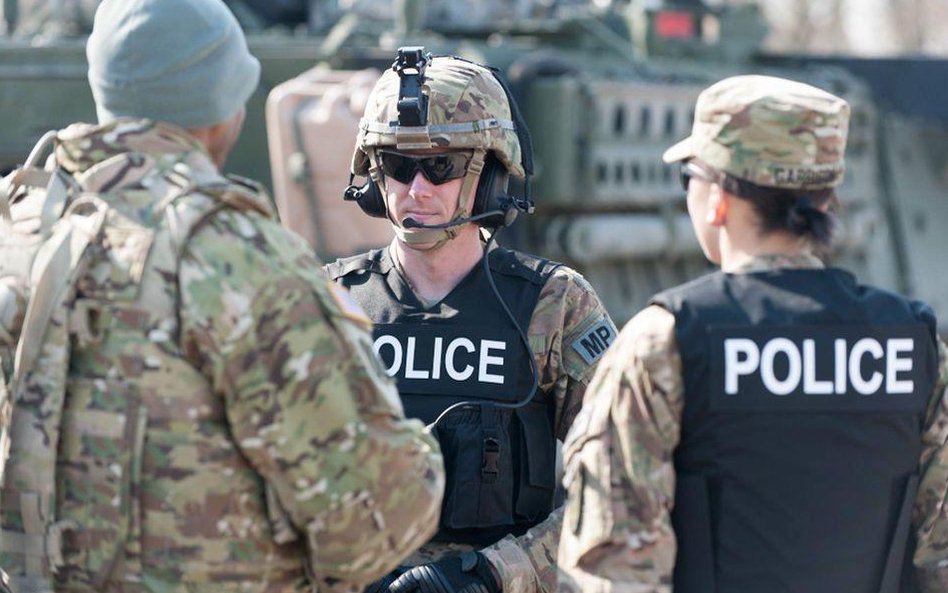 Amerykańscy kawalerzyści w Białymstoku