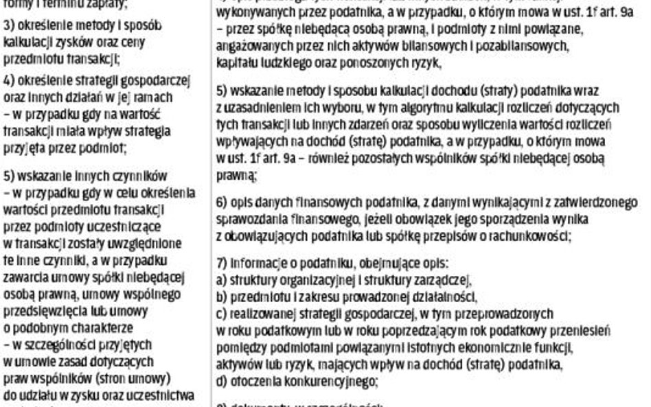 Dokumentacja musi zawierać niezbędne elementy