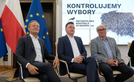 Donald Tusk, Szymon Hołownia, Włodzimierz Czarzasty