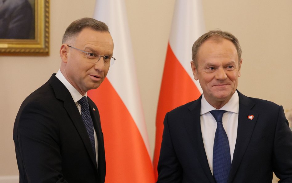 Prezydent Andrzej Duda i premier Donald Tusk