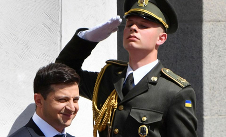 Prezydent Zełenski w drodze do parlamentu