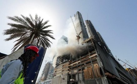 Pożar w pobliżu centrum handlowego Dubaju