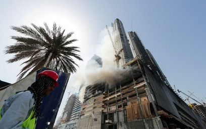 Pożar w pobliżu centrum handlowego Dubaju