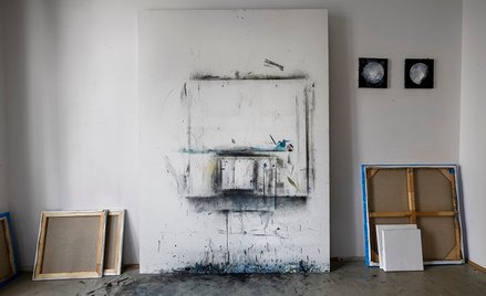 "Ściana pracowni" Rafała Bujnowskiego