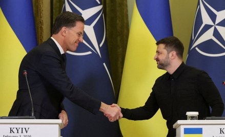 Mark Rutte i Wołodymyr Zełenski