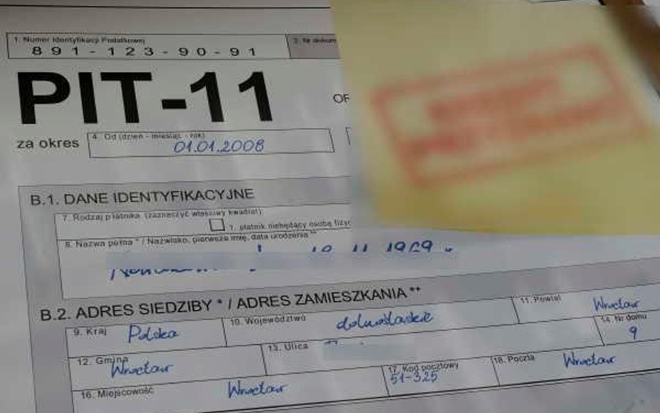 Żądanie wydania informacji o dochodach PIT-11